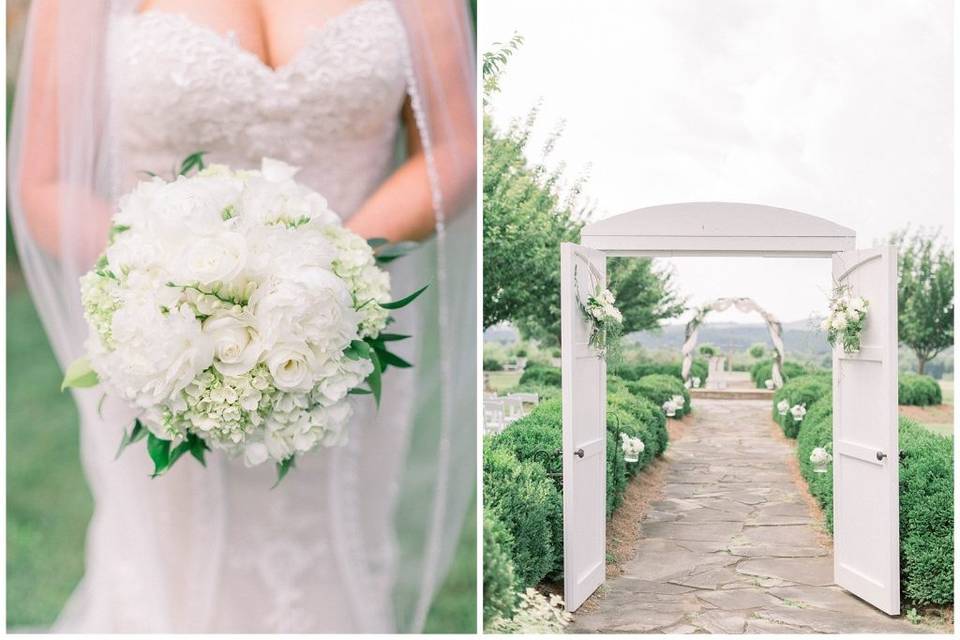 Bouquet and Ceremony Site