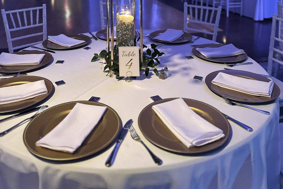 Level two wedding decor