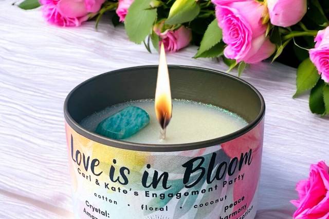 Engagement Party Custom Candle