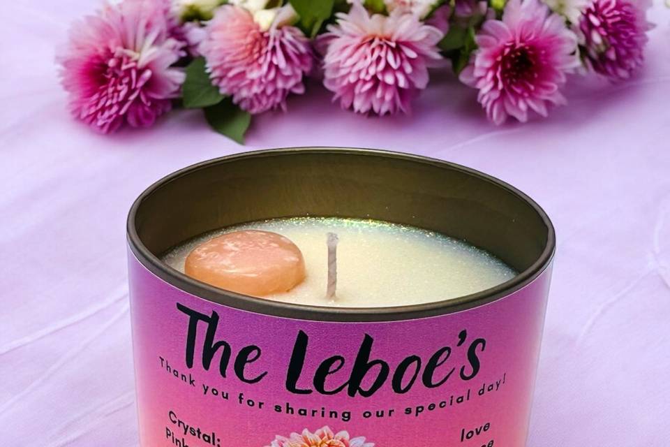 Vow Renewal Custom Candle