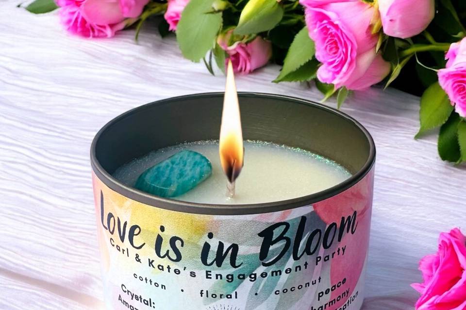 Engagement Party Custom Candle