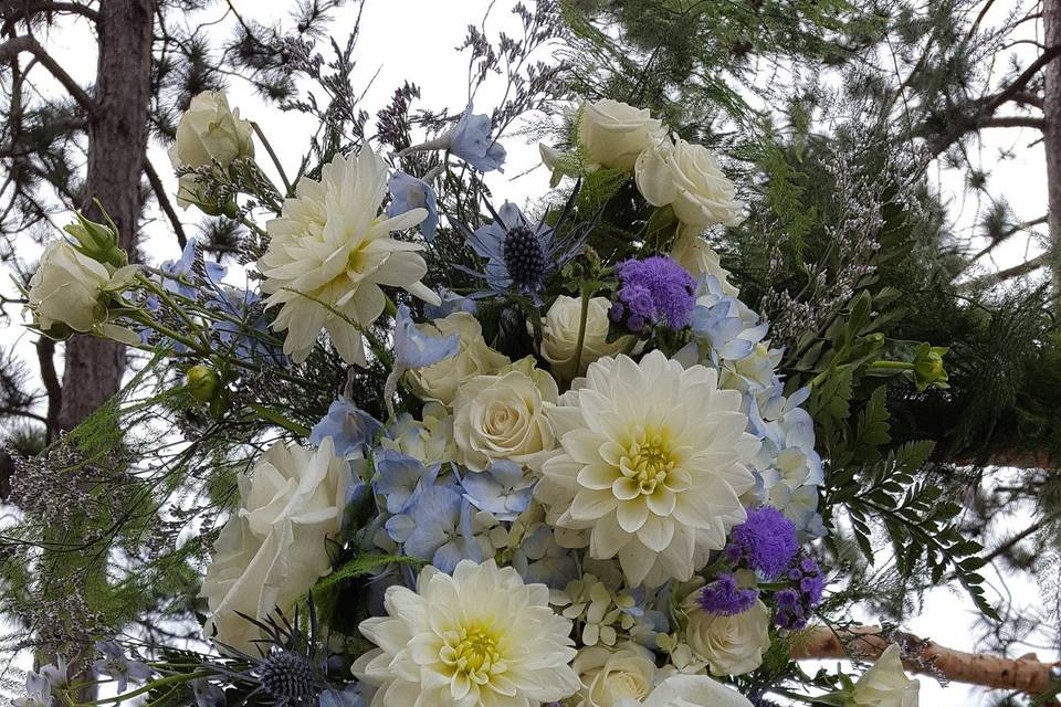 Tall floral arrangement
