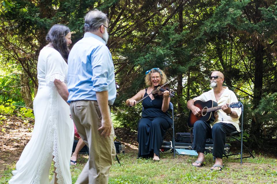 Joe & Tisha wedding processio