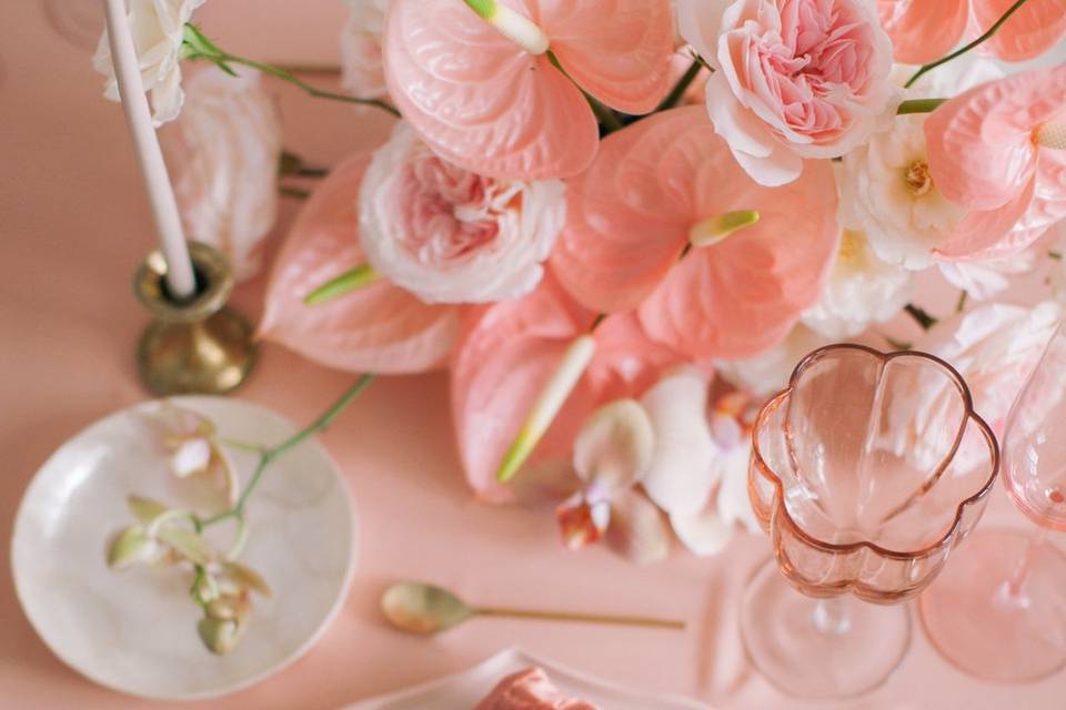 Pink, but classy.