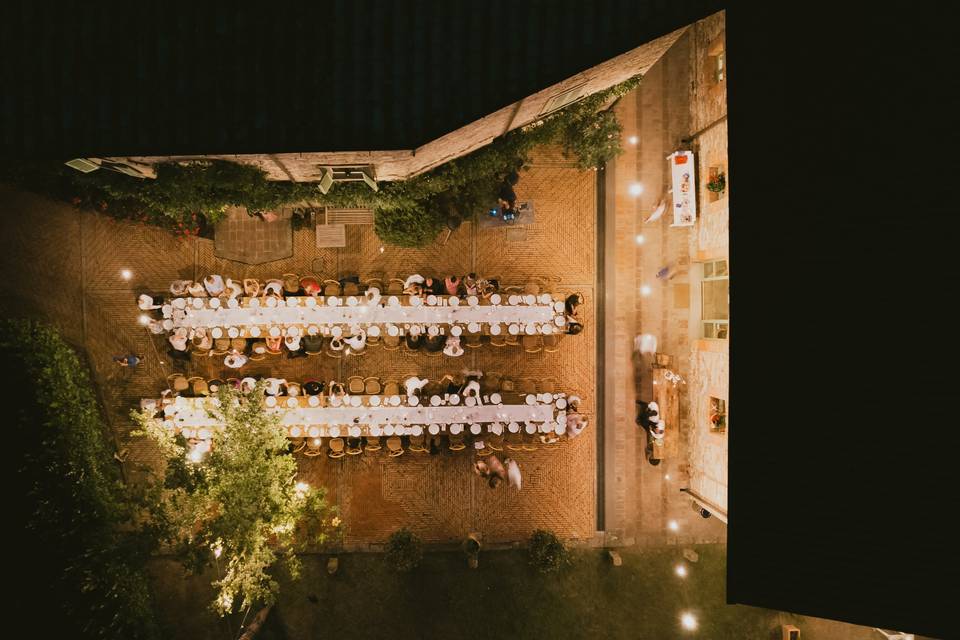From above