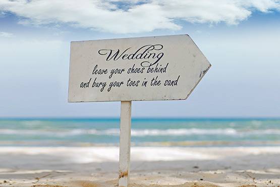 Wedding signboard