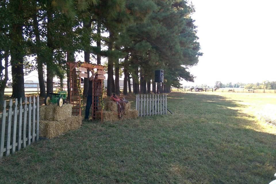 It was a gorgeous day for an outdoor cowboy wedding!I did the music for this ceremony as well as the reception at a different location.