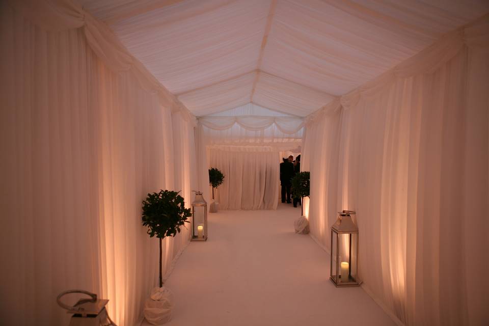 Entrance to marquee