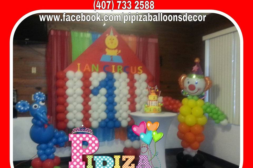 Pipiza Balloons Decor