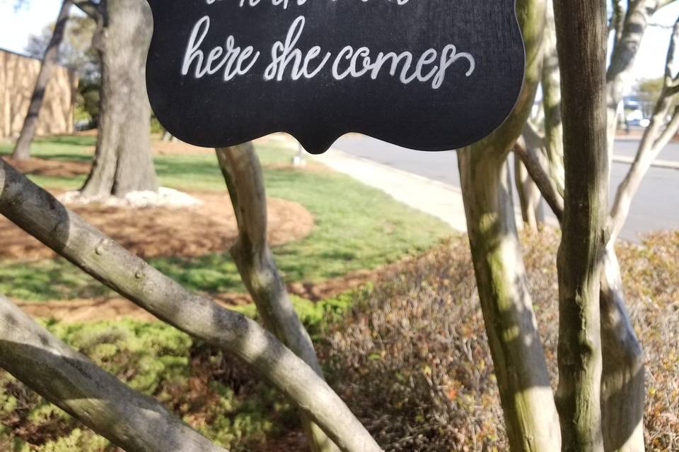 Ring Bearer Sign