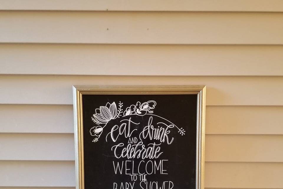 Baby Shower Sign