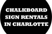 Chalkboard Sign Rentals in Charlotte NC