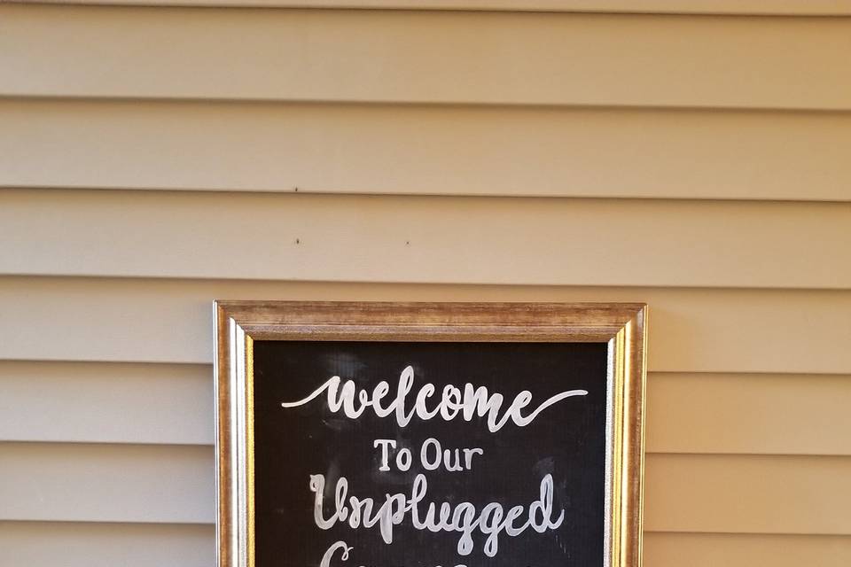 Chalkboard Sign Rentals in Charlotte NC