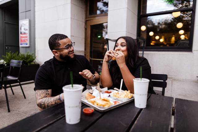Shake Shack engagement session