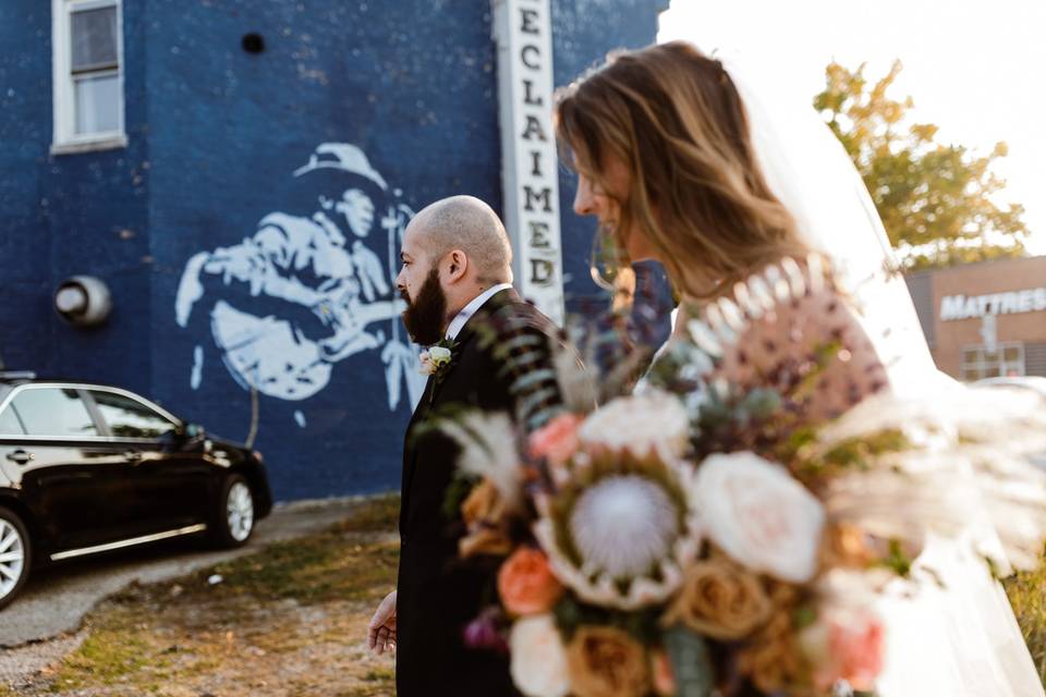 Boho wedding bouquet