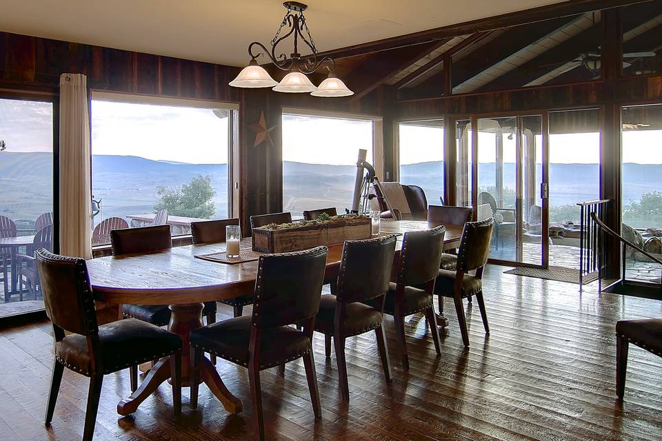 Lodge Dining Area and View