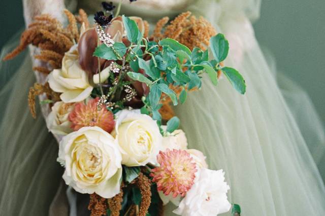 Bridal bouquet close up