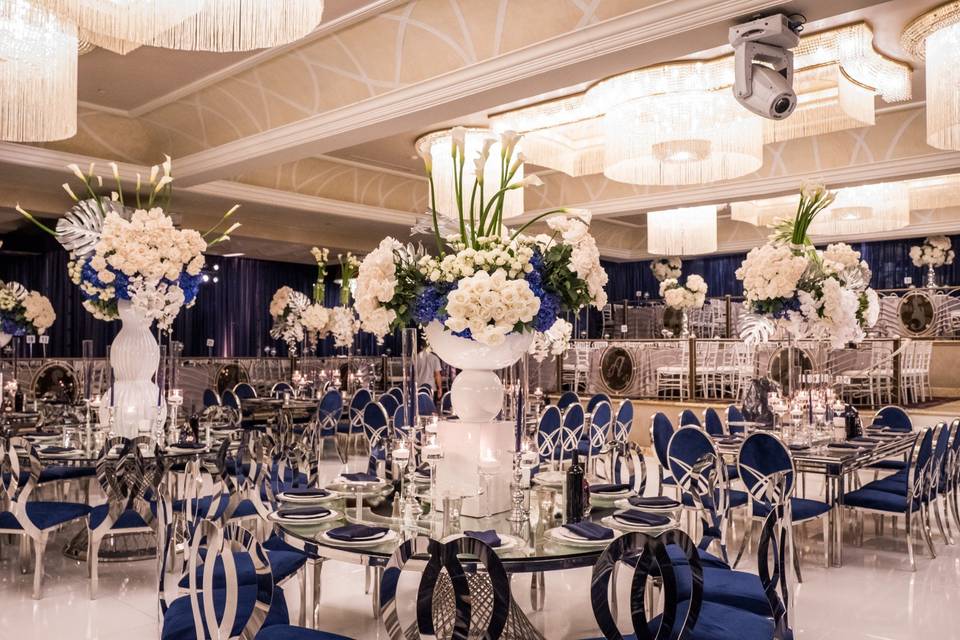 Blue Theme Table Settings