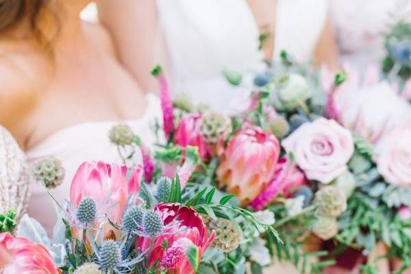 Vibrant and colorful bouquets