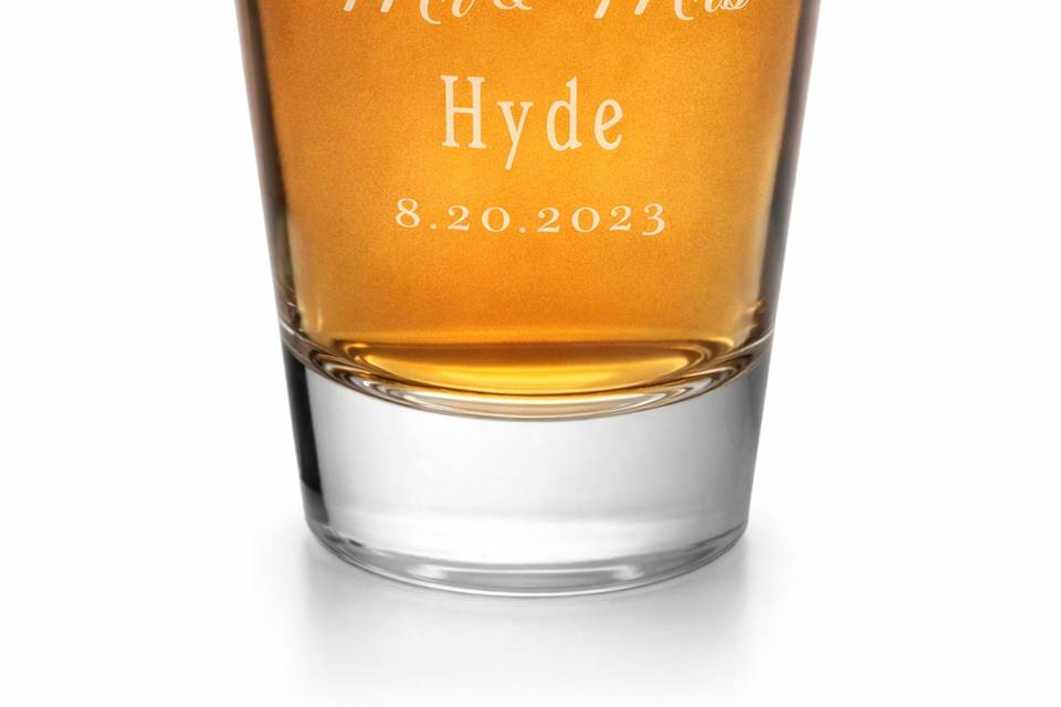 Mr and Mrs Shot Glass