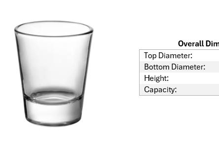 Shot Glass Dimensions