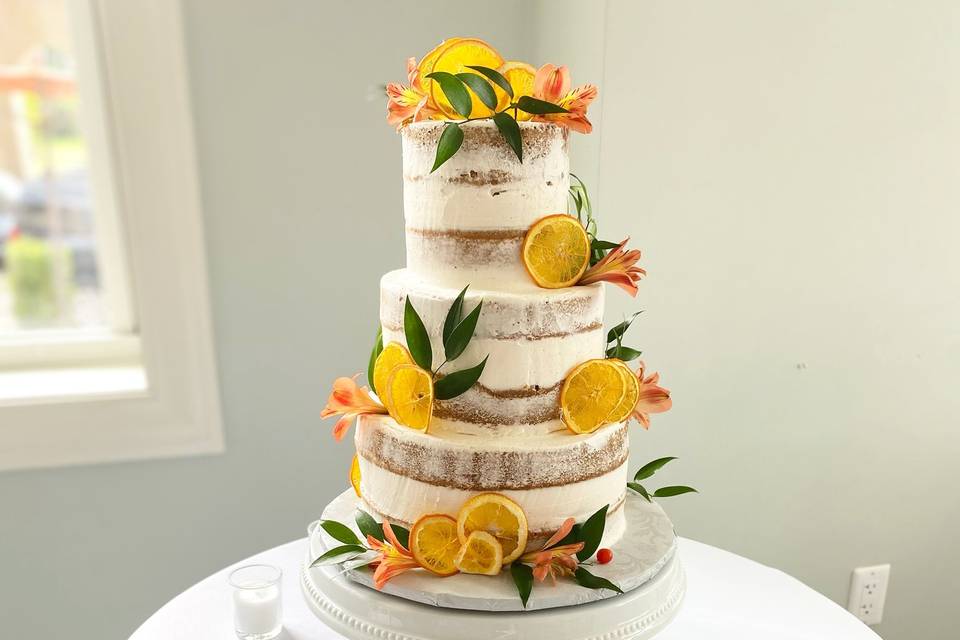 Safari themed wedding cake