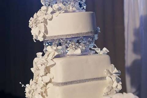 Bling wedding cake