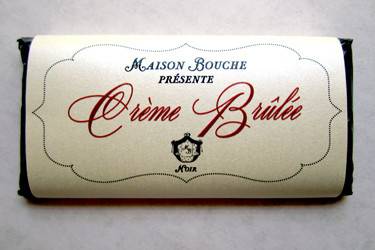 When crème brûlée is made well, it is one of the most perfect desserts imaginable: creamy and unctuous, with a bit of crunchy resistance to increase your ardor.  This bar contains the best of the burnt sugar and creamy texture that make its appeal universal.