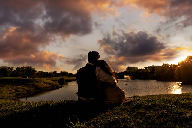 Sunset with the couple