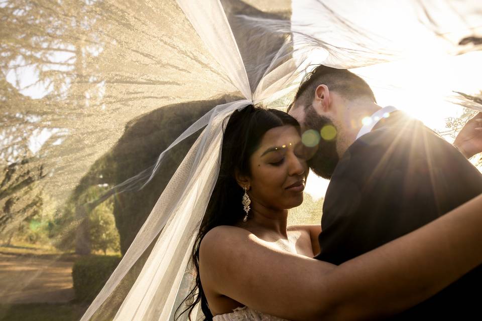Behind the veil