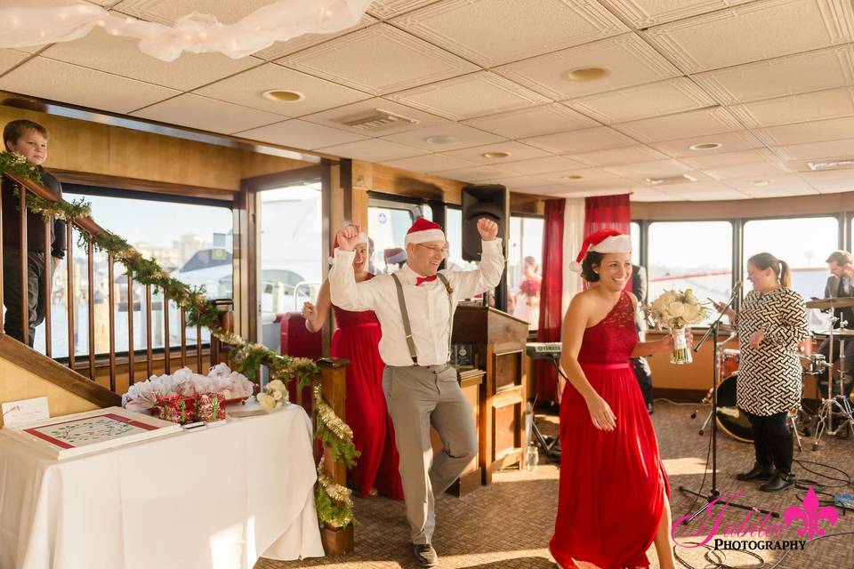 Congrats to Alyson and Josh on their Destin wedding celebration on the SOLARIS yacht in Sandestin - picture perfect day in paradise in December.