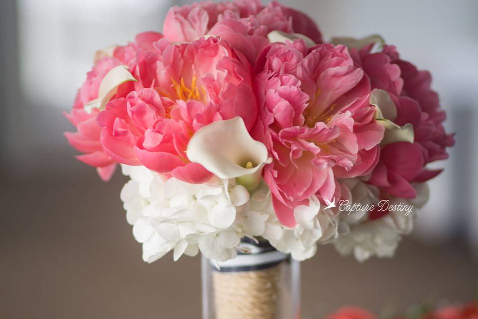Spring flower bouquet by our wedding planners
