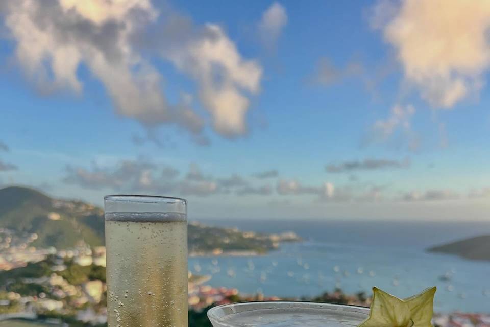 A Drink at Sunset
