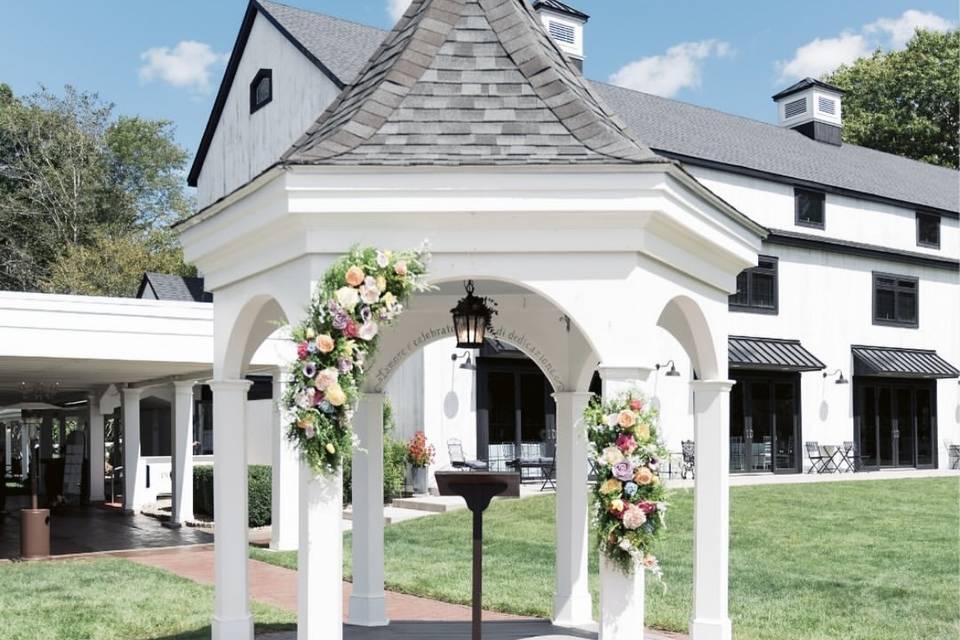 A gazebo ceremony