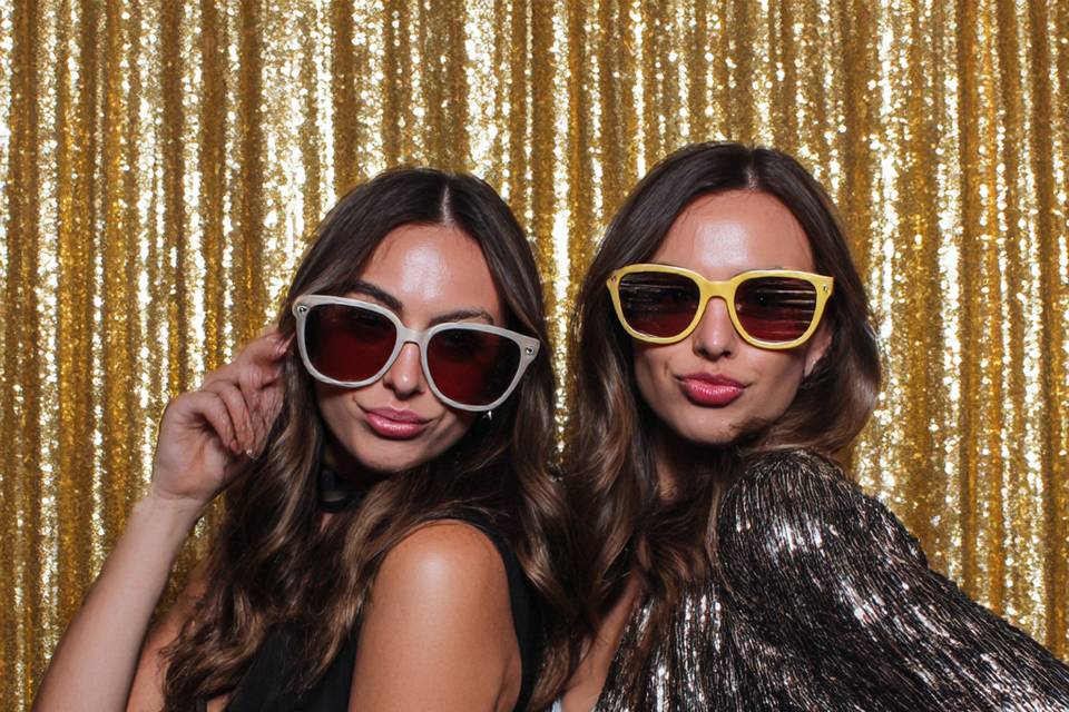 Gold Backdrop Photo Booth