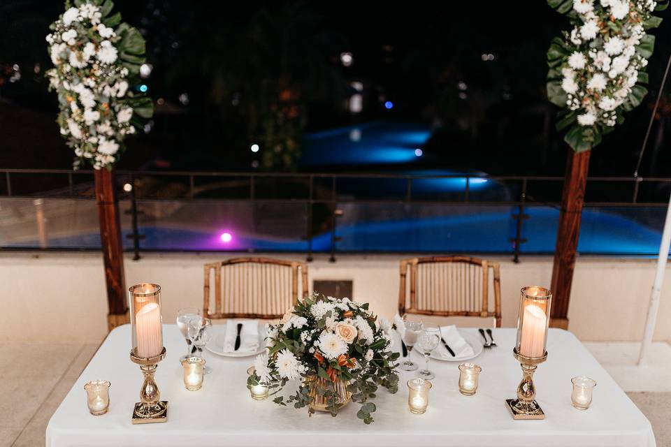 Sunset wedding