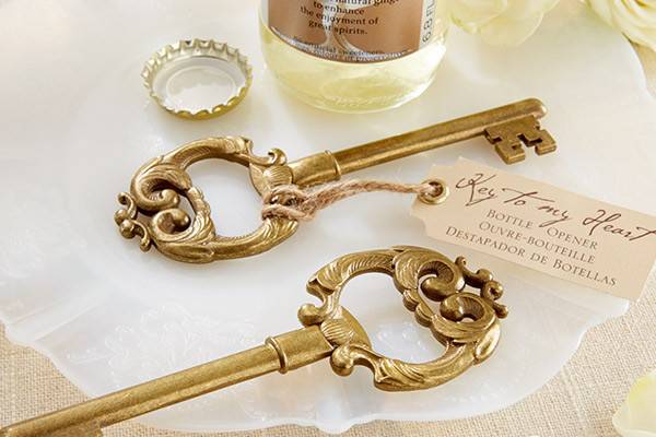 Vintage antique bottle opener favor is so beautifully practical. The key design vintage themed favor is great for weddings and bridal showers. www.favorsnbridal.com/key-to-my-heart-antique-bottle-opener-favors-k11188gd.html