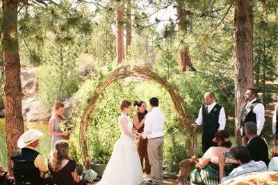 Nick and Heather's July Wedding. Featured on Elizabeth Anne Designs! http://www.elizabethannedesigns.com/blog/2012/09/12/purple-yellow-mountain-ranch-wedding/Photos compliments of Michelle Cross Photography