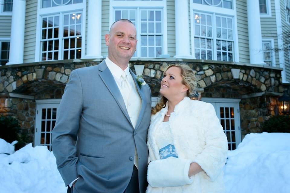 Beautiful Bride Becky & her new groom and husband Todd