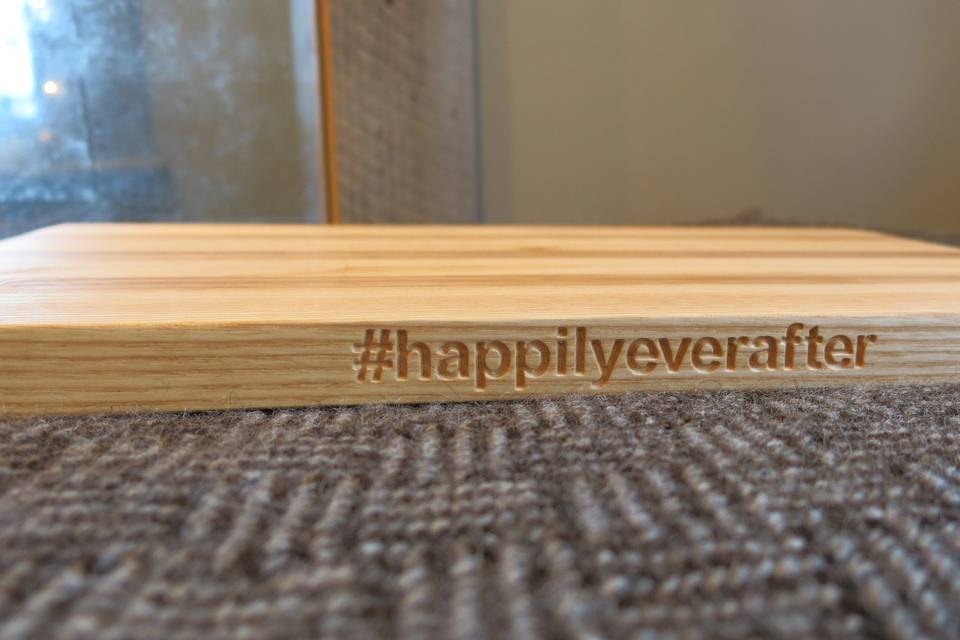 Our #happilyeverafter makes a great wedding gift. Or better yet, have it customized to reflect your specific event!