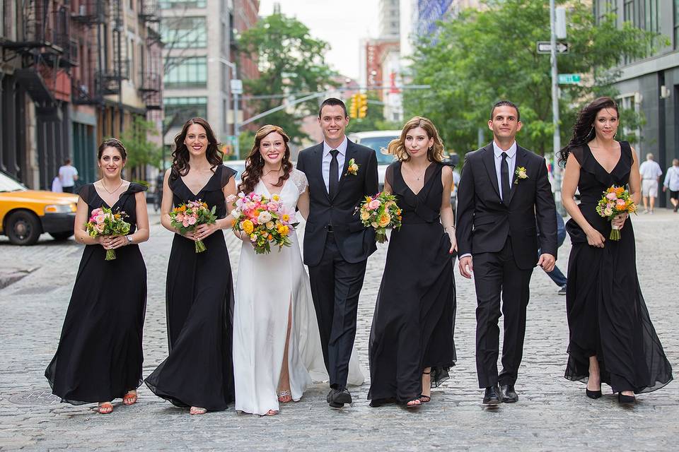 Wedding party in NYC