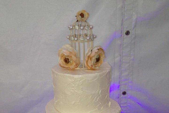 3-tier wedding cake