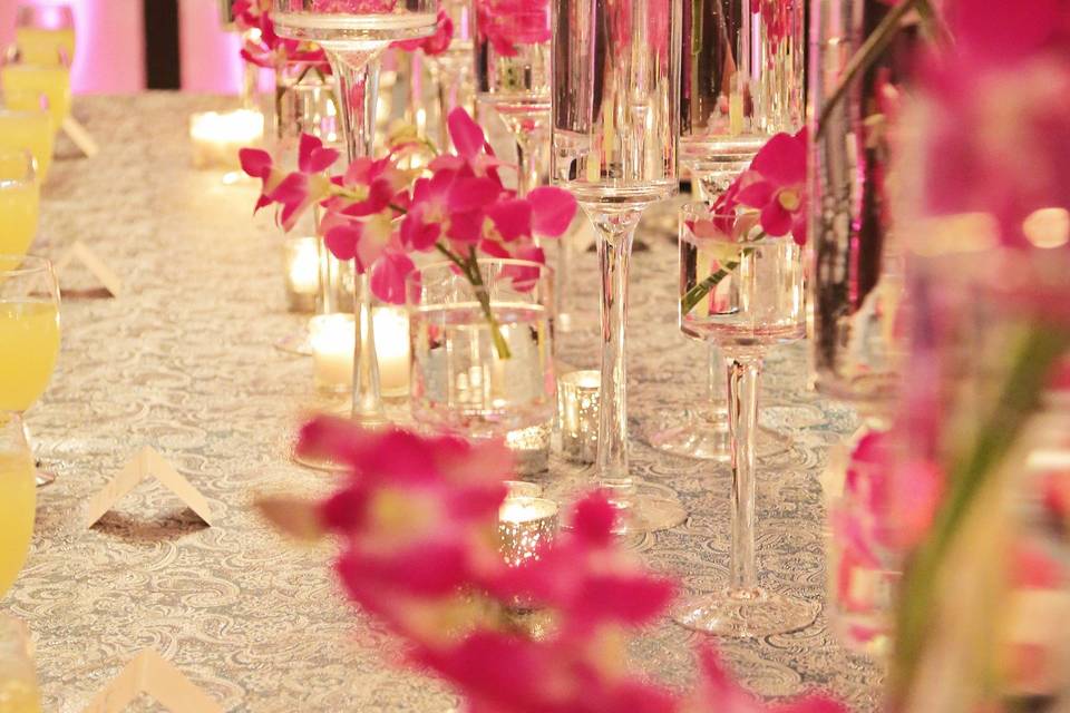 Orchids centerpiece