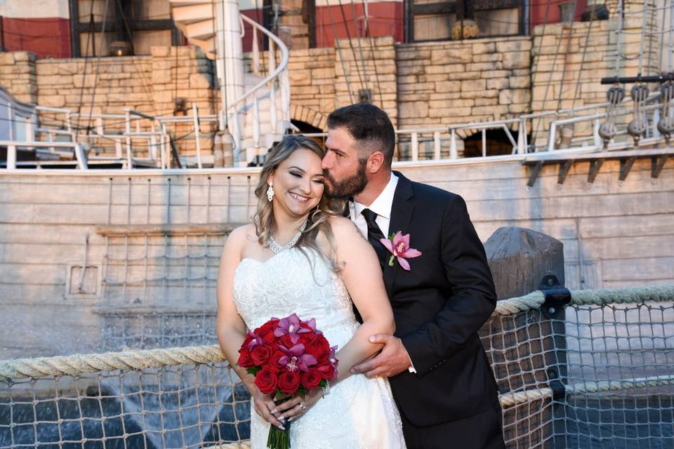 A newlywed moment at TI