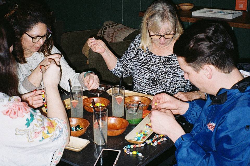 A group beading