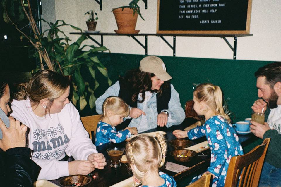A group beading