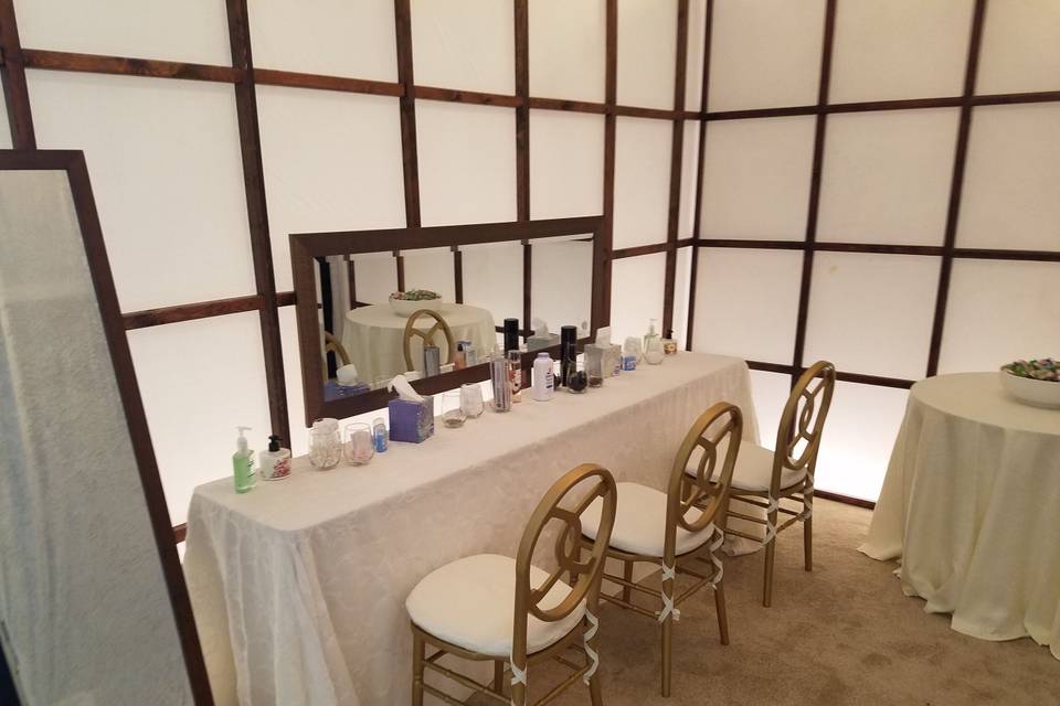 Dressing area