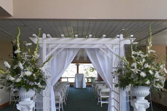 Indoor ceremony area