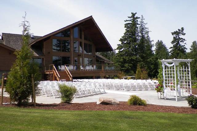 Wedding ceremony area