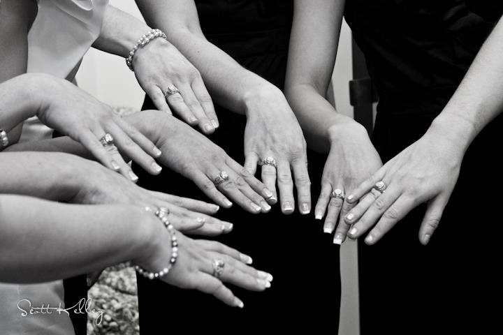 Bridal party rings